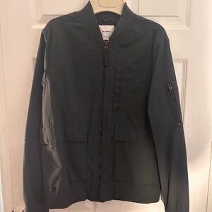 Men’s Old Navy Water Resistant Dark Gray Bomber Jacket Small